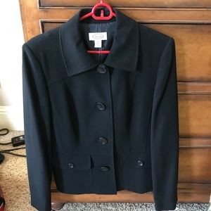 Talbots black wool jacket